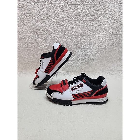 Troop Men's Cobra White | Black | Red Low-Top Sneakers UEC Size US 8 - Picture 3 of 8